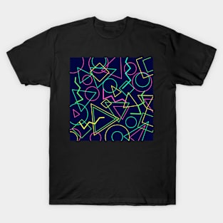 Shape pattern 80s neon T-Shirt